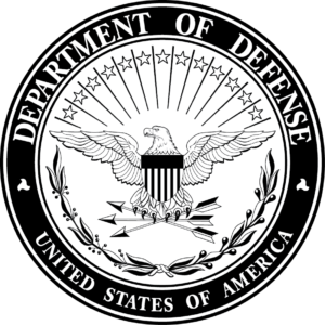 department of defense black logo